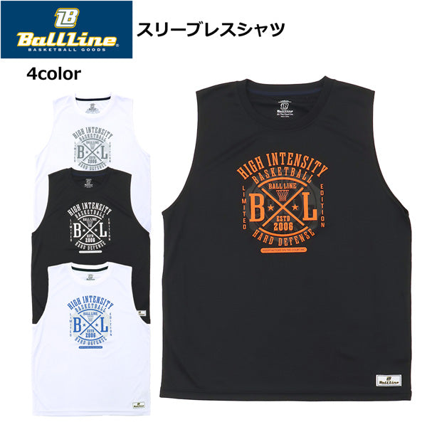 ボールライン スリーブレスTシャツ BT-2818 商品画像 1